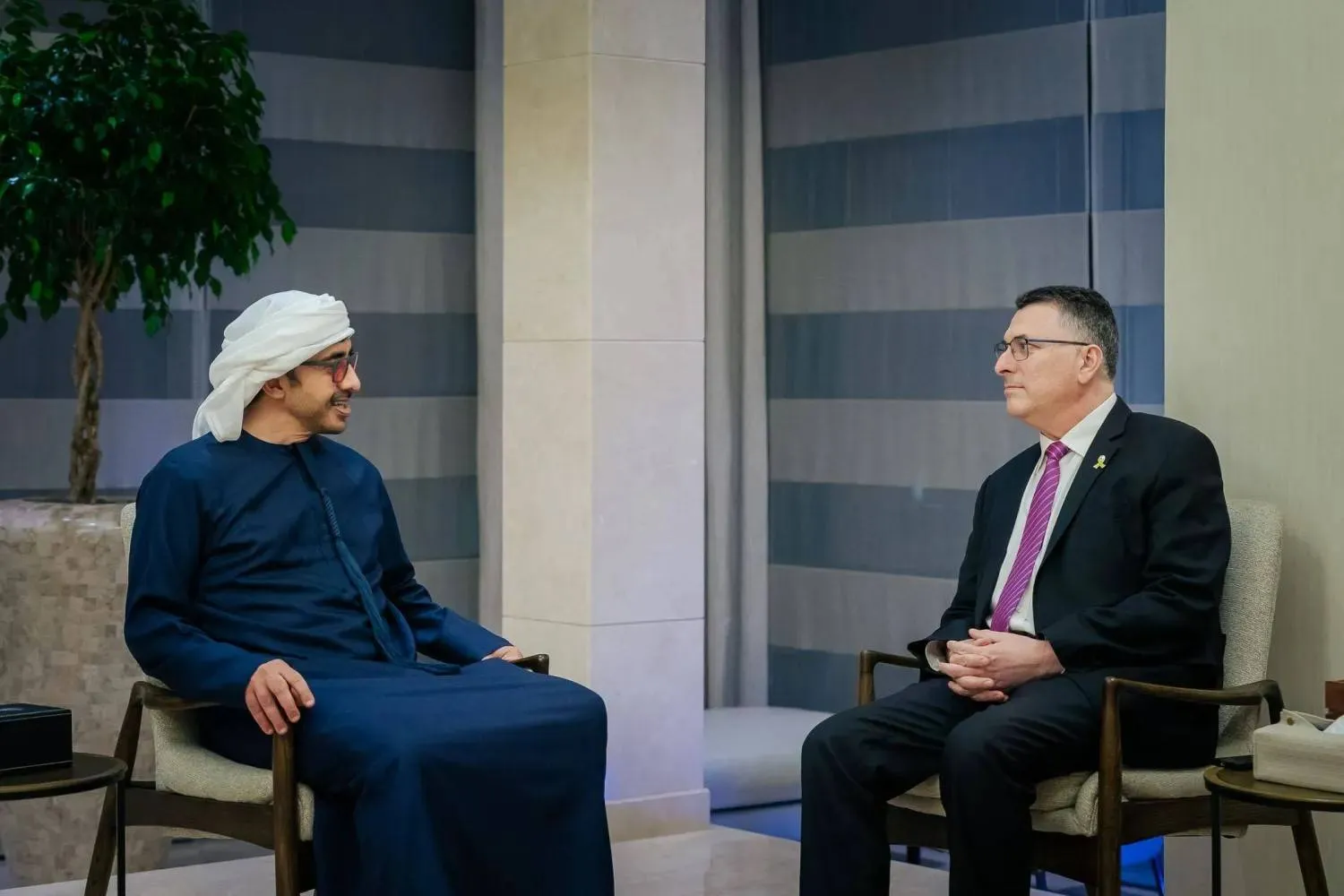 Emirati, Israeli Foreign Ministers Discuss De-escalation in Gaza