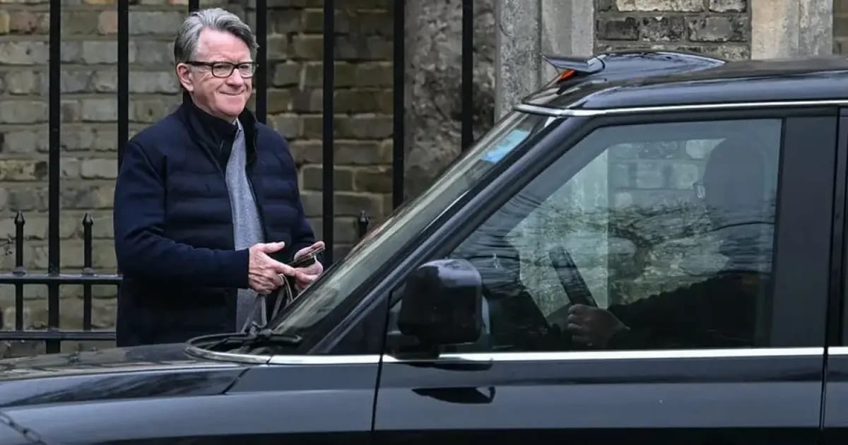 Former British ambassador to U.S. arrested on suspicion of misconduct