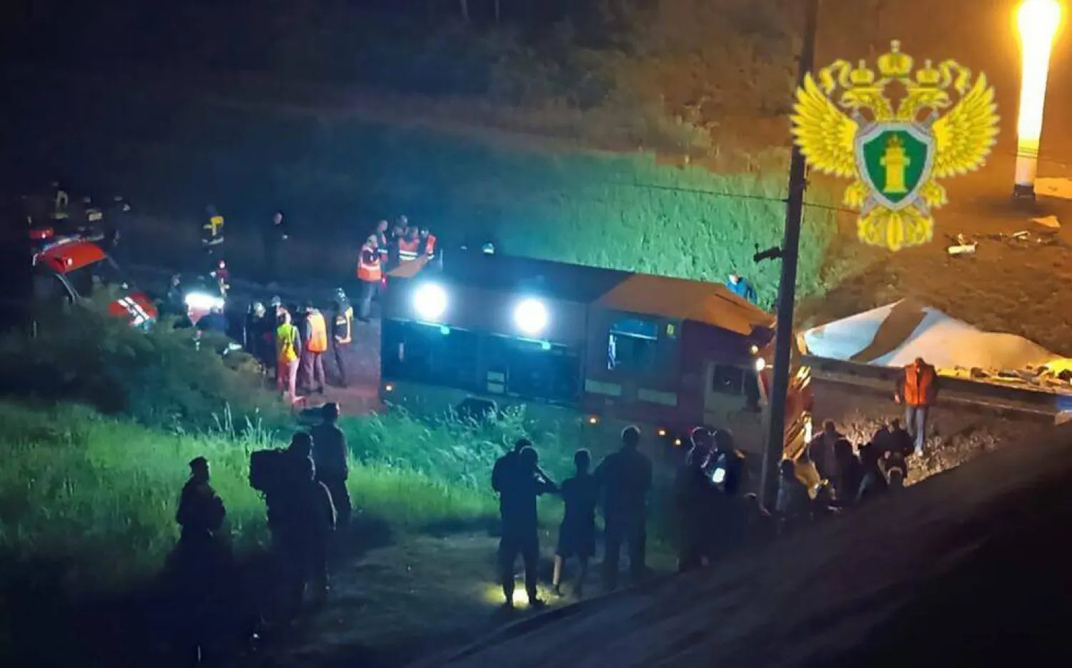 At Least 7 Dead after Russian Bridge Collapses onto Railway