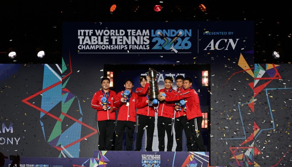 China beats Japan to claim 12th straight men's title at table tennis team worlds
