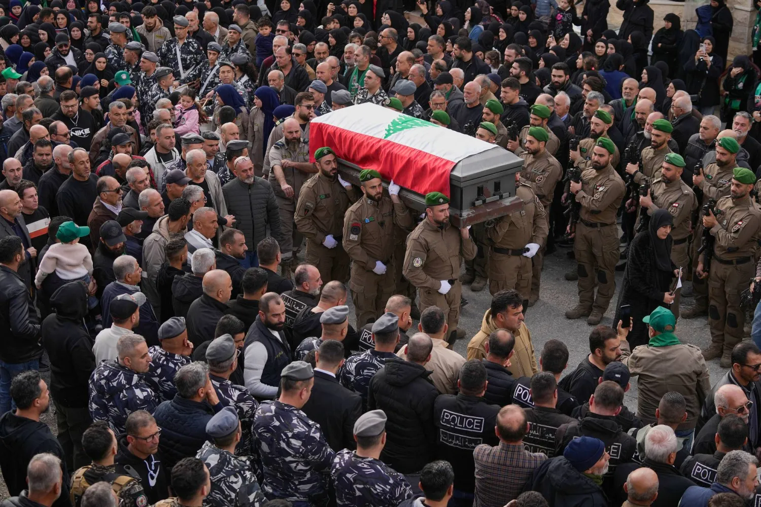 Village in Southern Lebanon Buries a Child and Father Killed in Israeli Drone Strike 