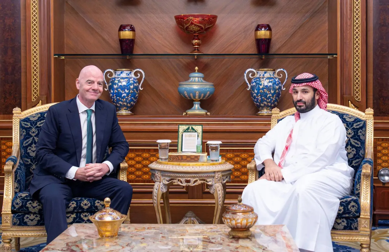 Saudi Crown Prince Meets FIFA President