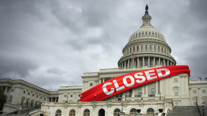 U.S. shutdown nears record as Trump says he won't "be extorted" by Democrats