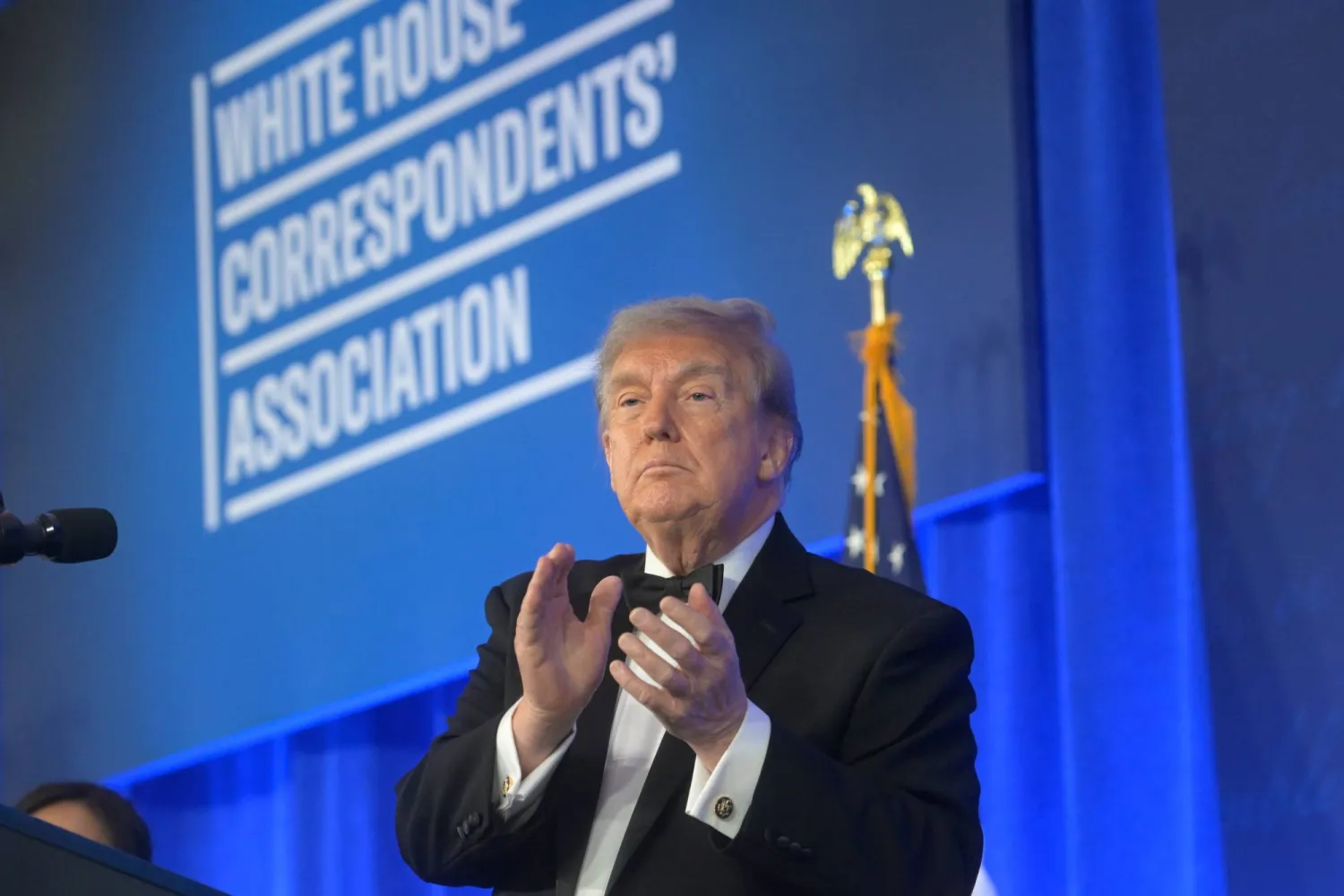 Trump Mixes Jokes with Barbs at Press Freedom Dinner