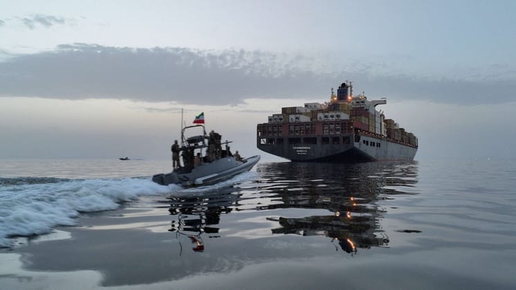 Audio recording shows IRGC warning vessels against transiting Strait of Hormuz