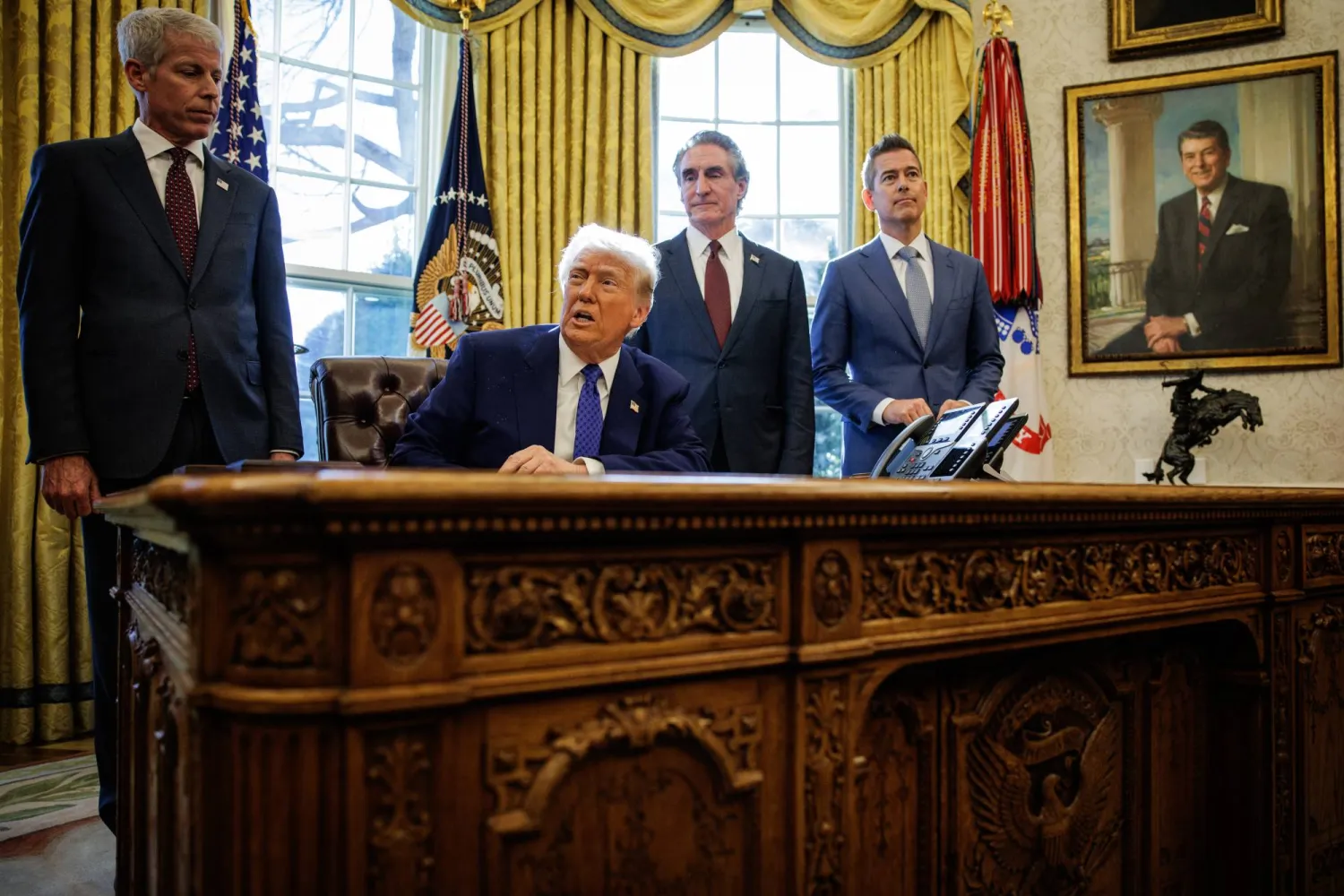 AP Barred from Oval Office, Air Force One over ‘Gulf of Mexico’ Terminology Dispute